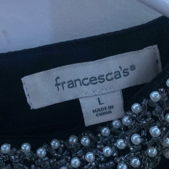 Francesca’s Black Lace Dress Size L - Picture 7 of 8